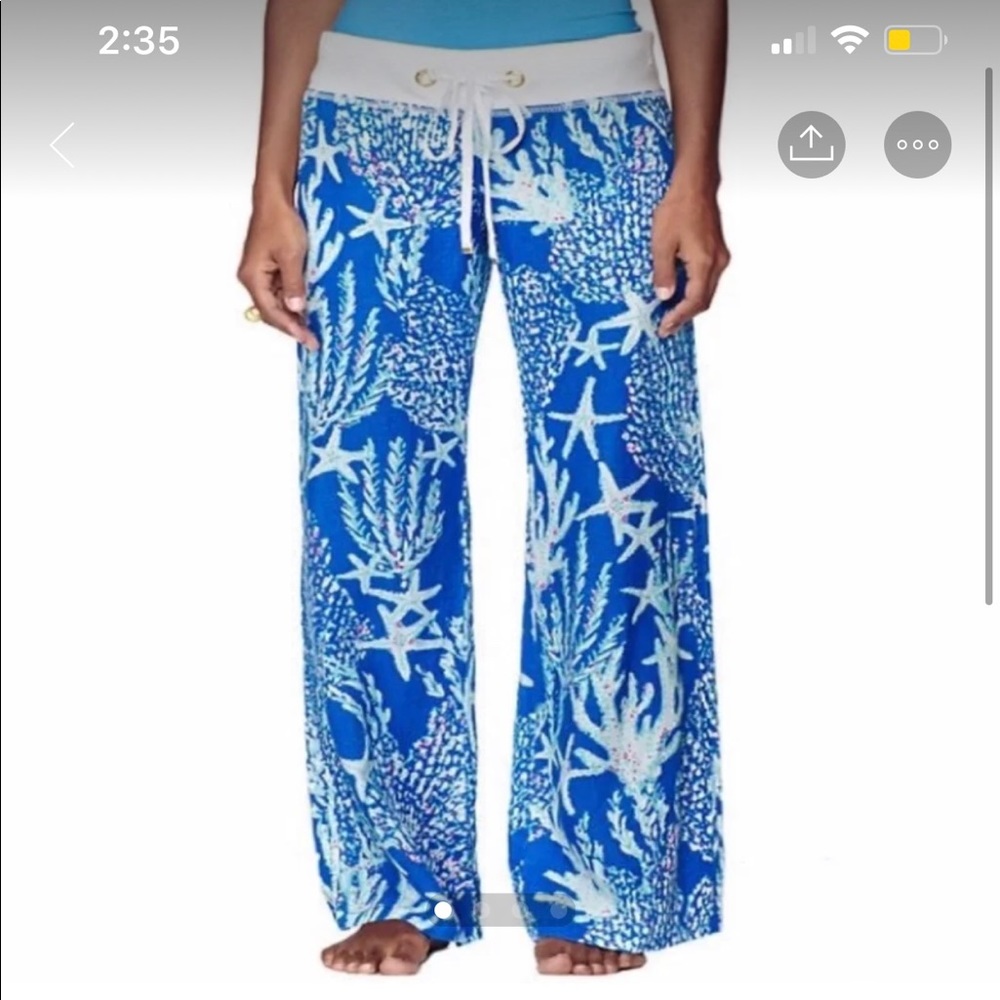 Lily pullitzer beach pants XS